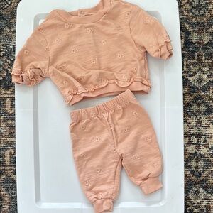 Peach Baby Outfit Set
